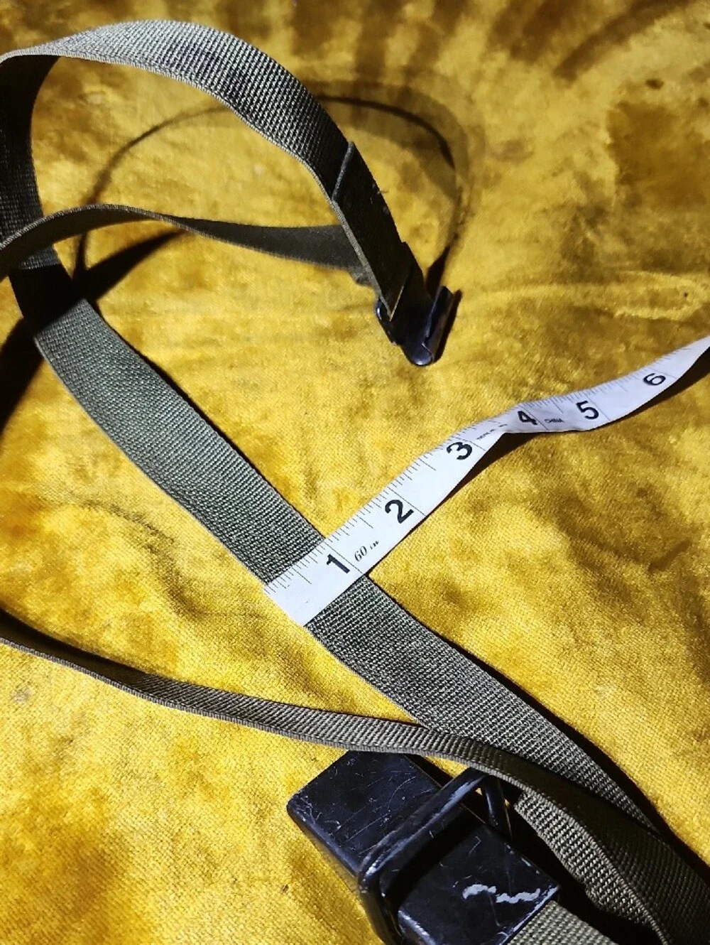 🤩SALE🤩 US Military Tie Down Strap Olive Green Tactical Web with Metal Buckle